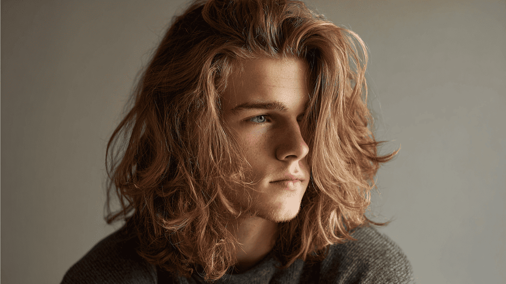 jongeman met een lang textured flow herenkapsel