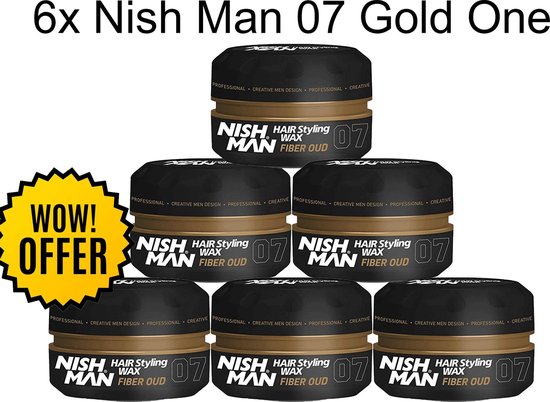 Nishman Hair Wax 07 Gold One 6 stuks