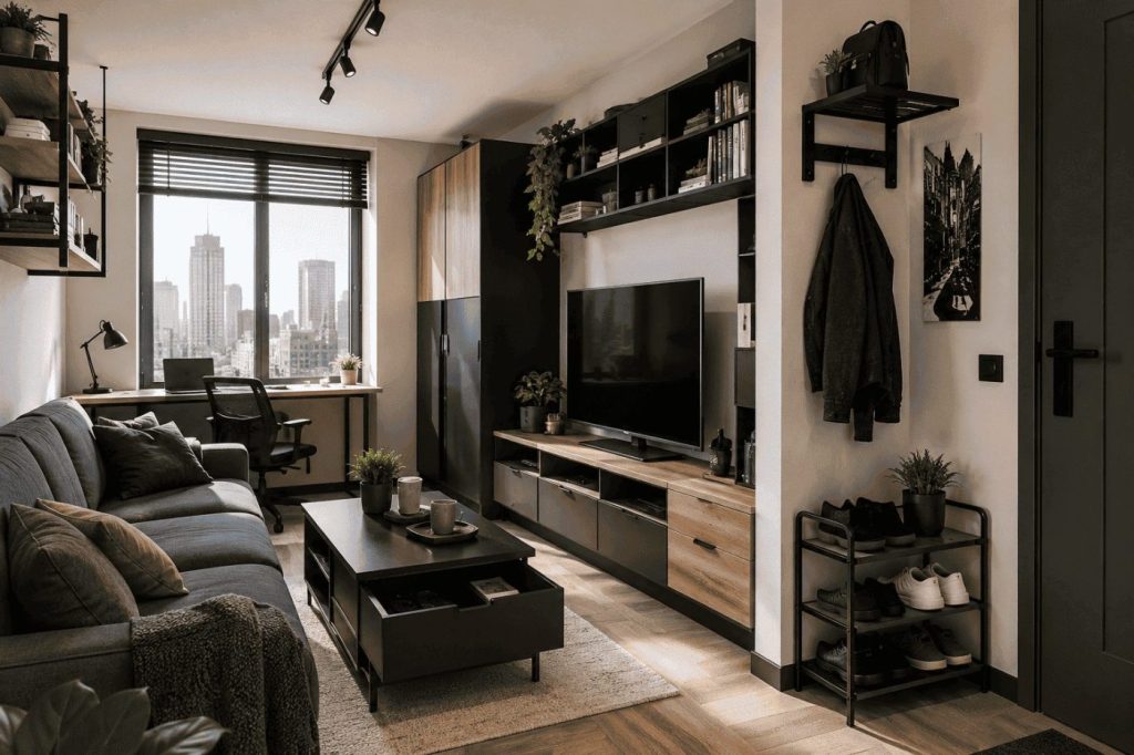 Een ingericht appartement voor een man