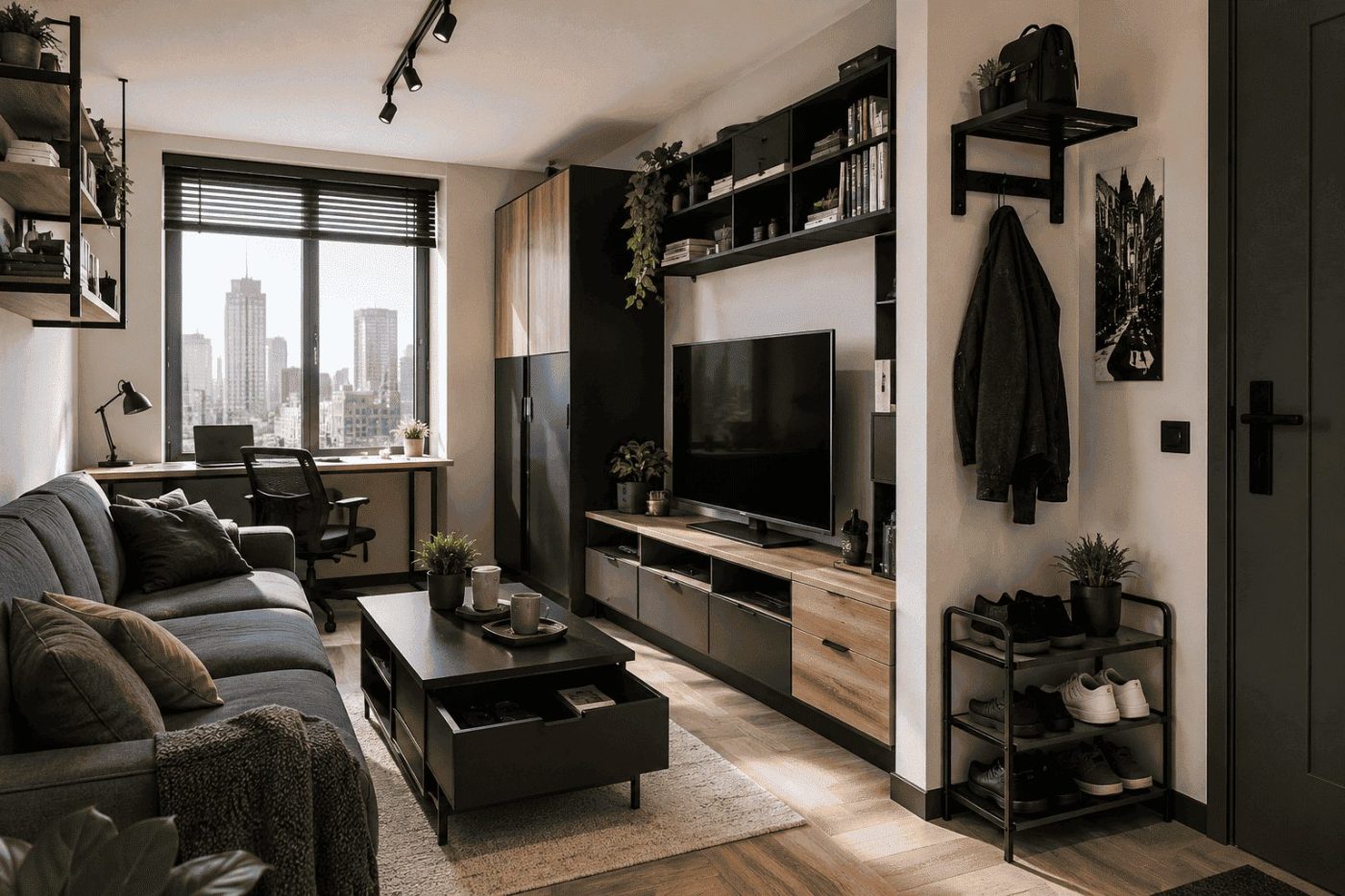 Een ingericht appartement voor een man