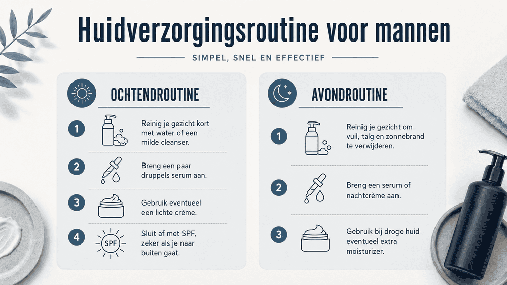 infographic voor gebruik beste anti rimpel creme mannen