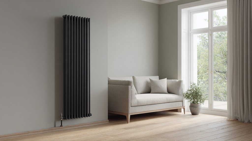 Een verticale designradiator